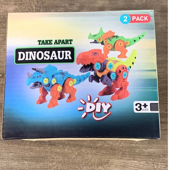 Dinosaur Toys Lot Take Apart with Drill Building Learning Set for Kids Boys - Picture 4 of 11